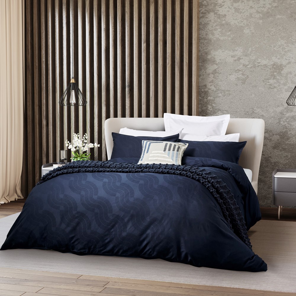 Nalu Leilani Bedding by Nicole Scherzinger in Orion Blue